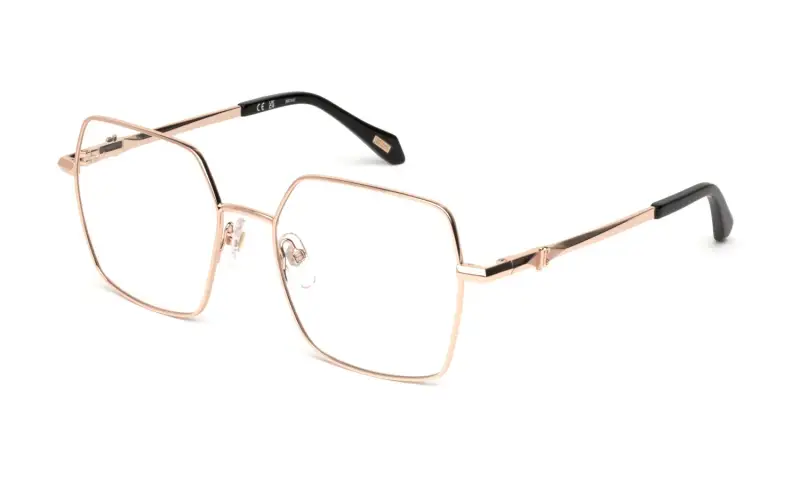 Just Cavalli Donna VJC125 08FC Montature da vista Metallo Oro Squadrata