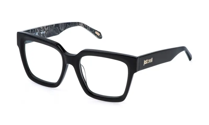 Just Cavalli Donna VJC129 700 Montature da vista Acetato Nero Squadrata
