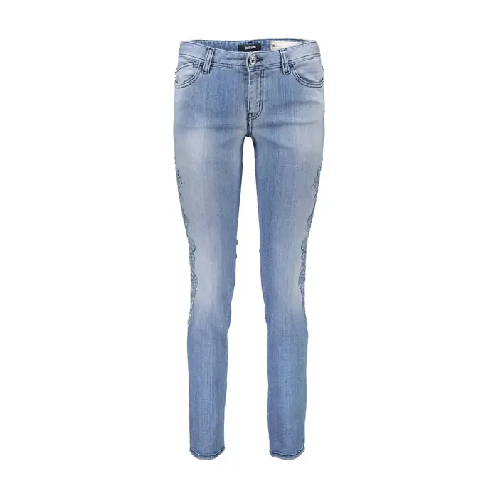 Jeans Donna Azzurri Ricami Azzurro