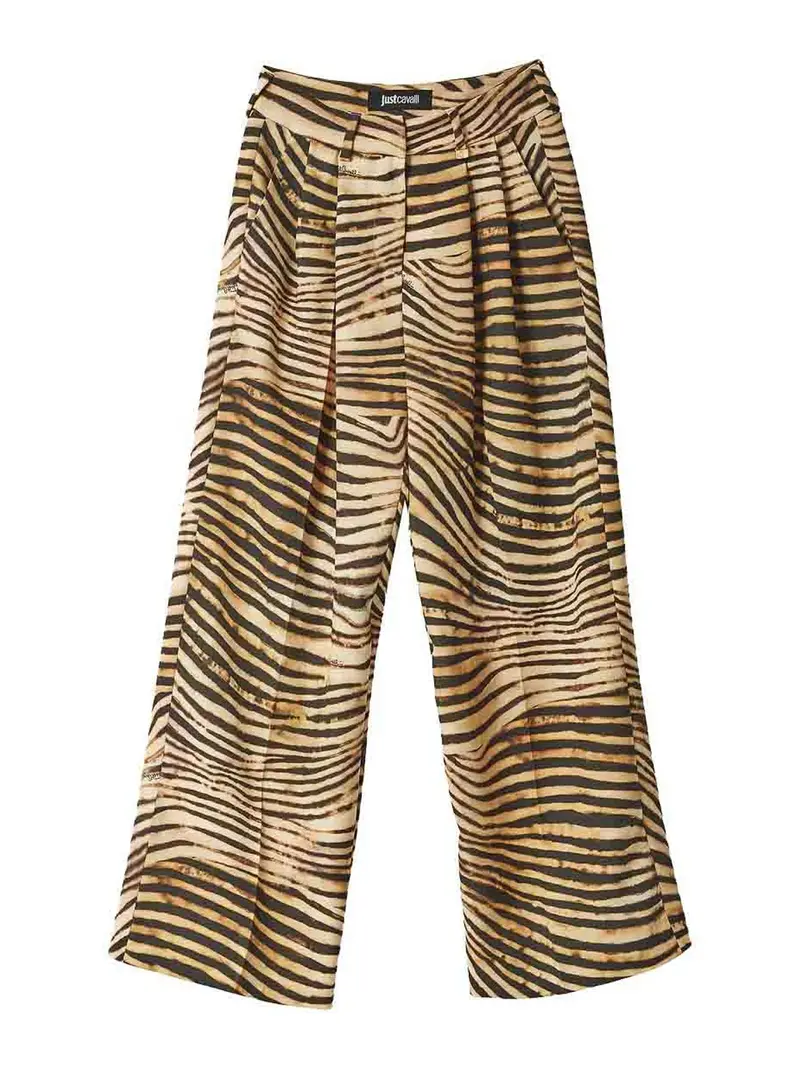 Just Cavalli Pantalone completo cady animaliier Multicolore