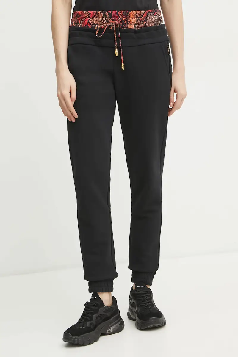 Just Cavalli pantaloni della tuta donna colore nero 78PAAE01 CF100