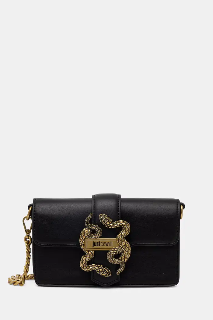 Just Cavalli Pochette da donna in similpelle Nero