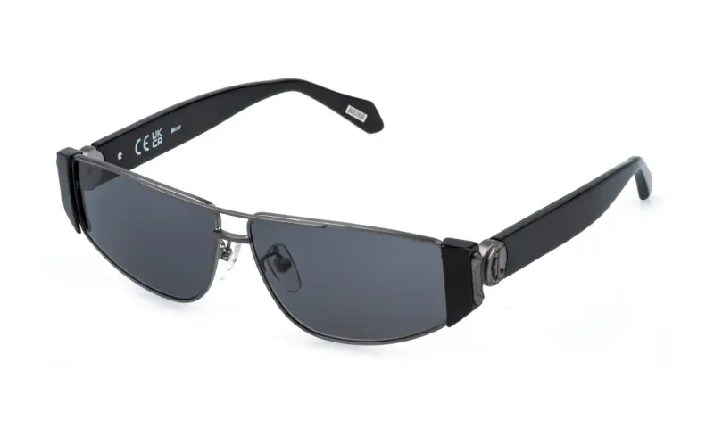 Just Cavalli Unisex SJC179 P8AF Occhiali da sole Metallo Palladio Fumo Cat Eye Normale Sfumato