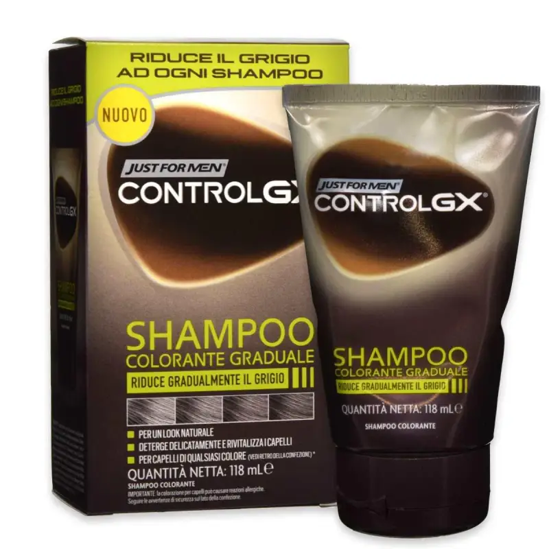 Just For Men Jfm control gx shampoo colorante graduale antigrigio 118 ml