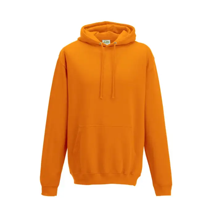 Felpa con cappuccio Just Hoods College Orange