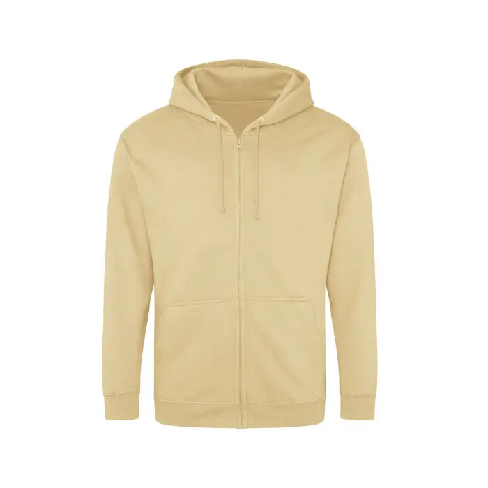 Just Hoods Felpa con cerniera a cappuccio Beige