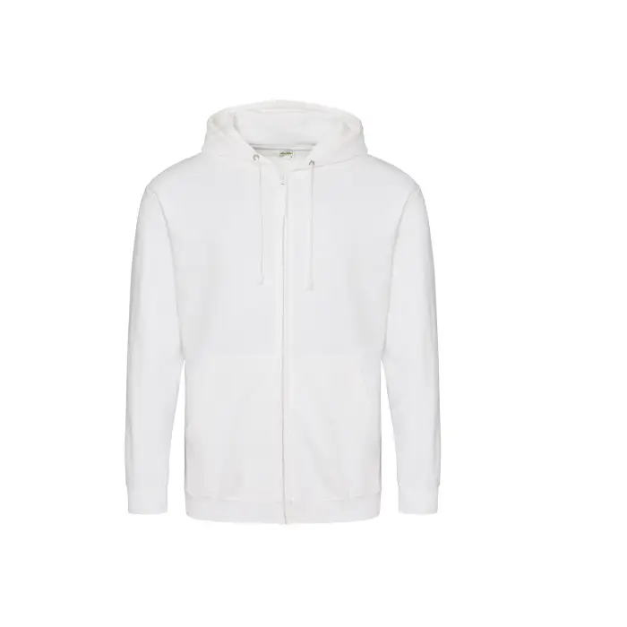Just Hoods Felpa con cerniera a cappuccio Blanc
