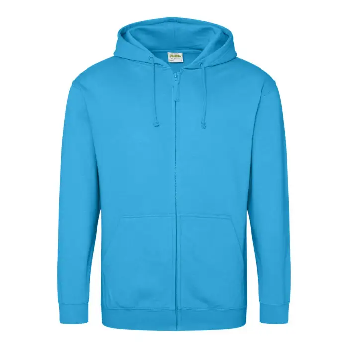 Just Hoods Felpa con cerniera a cappuccio Bleu