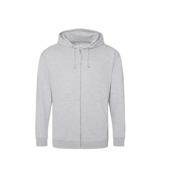 Just Hoods Felpa con cerniera a cappuccio Gris