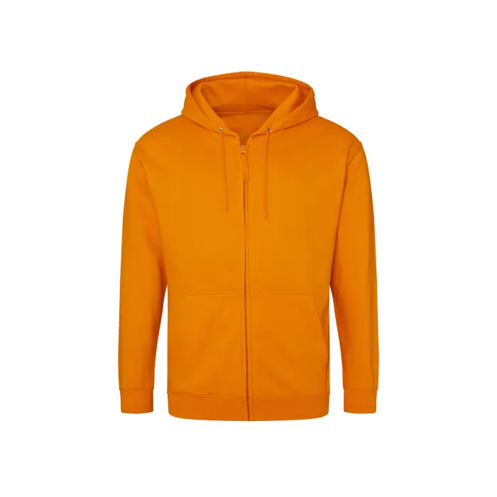 Just Hoods Felpa con cerniera a cappuccio Orange