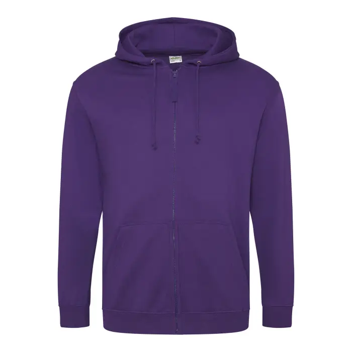 Just Hoods Felpa con cerniera a cappuccio Violet