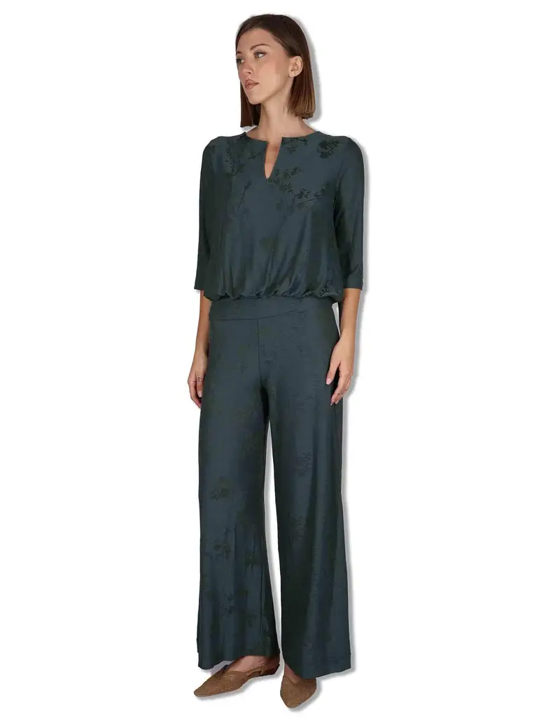 Justmine Pantaloni Soft Trousers in viscosa stretch verde Donna JFAPN0001-F1021-1263 7018