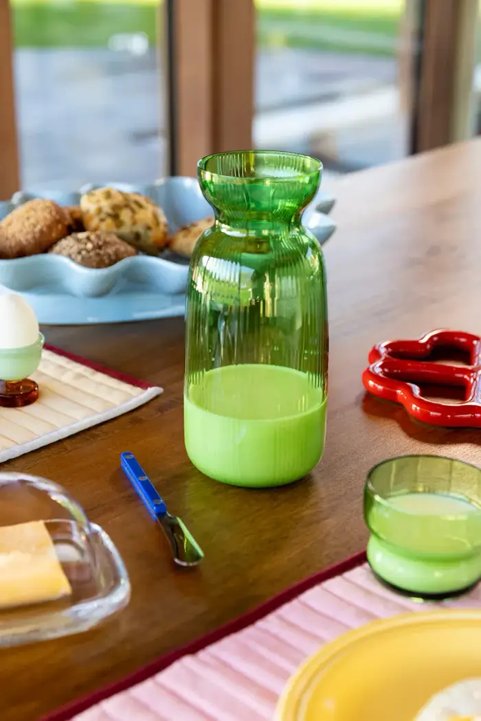 K Amsterdam Caraffa in vetro colorato 1,3 l Verde miniatura 3