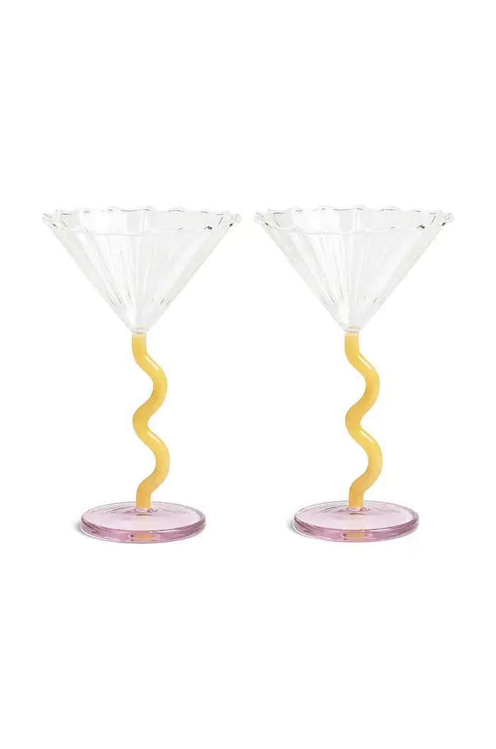 set di calici Coupe Curve Caramel pacco da 2 Multicolore