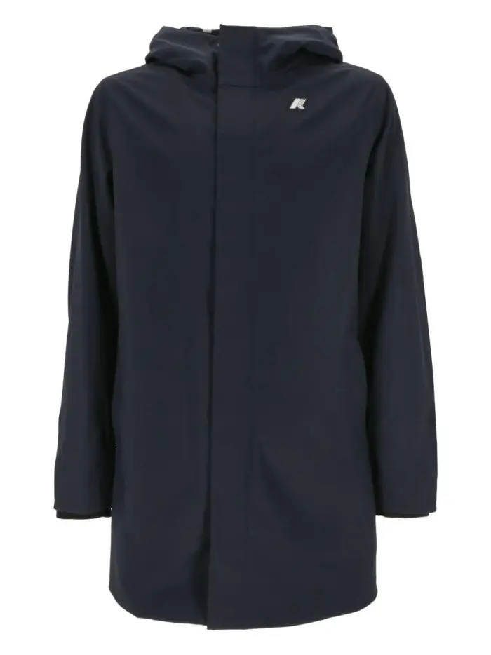 K-way Giacca con Cappuccio e Chiusura Zip
