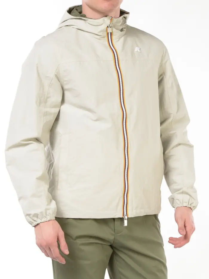 K-WAY giubbino da uomo jake cotton double BEIGE