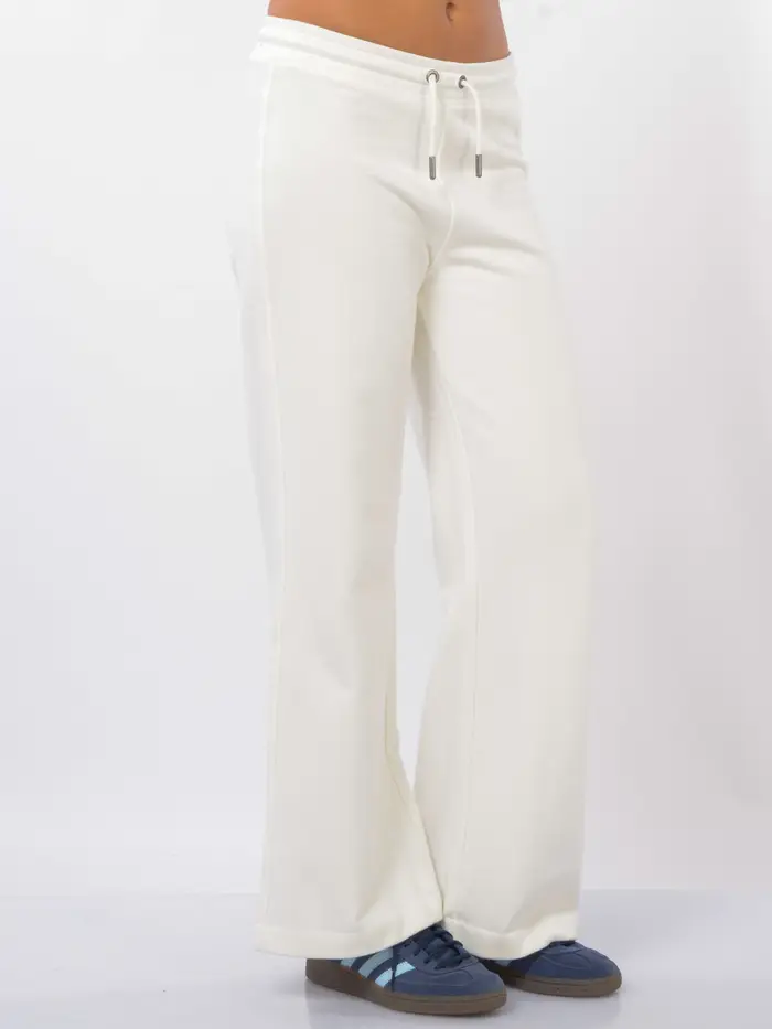 K-WAY pantalone da donna Loyre in felpa con elastico Bianco