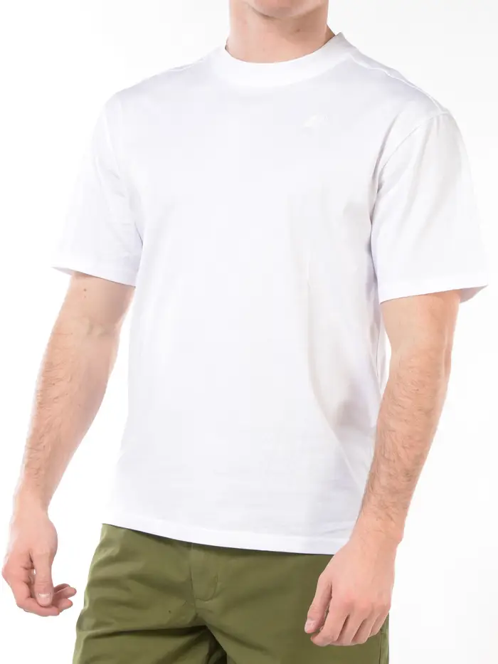 K-WAY t Shirt da uomo girocollo con logo Bianco