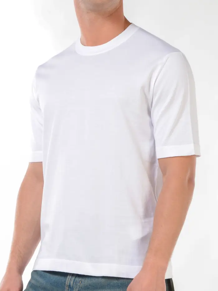 K-WAY t-shirt da uomo girocollo in maglia Bianco