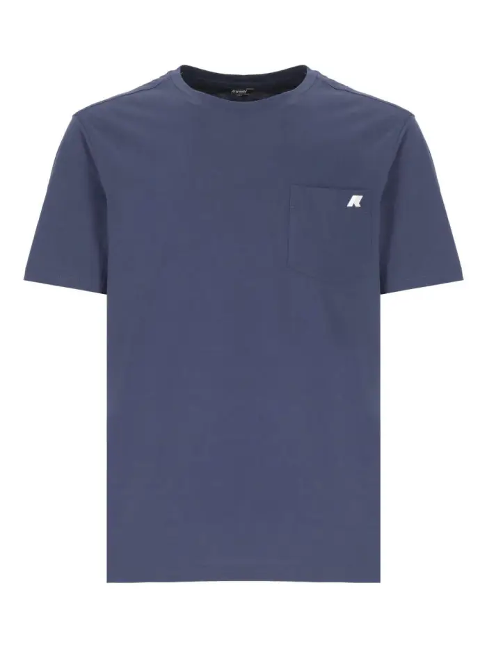 K-way T-shirt sigur blu cobalto