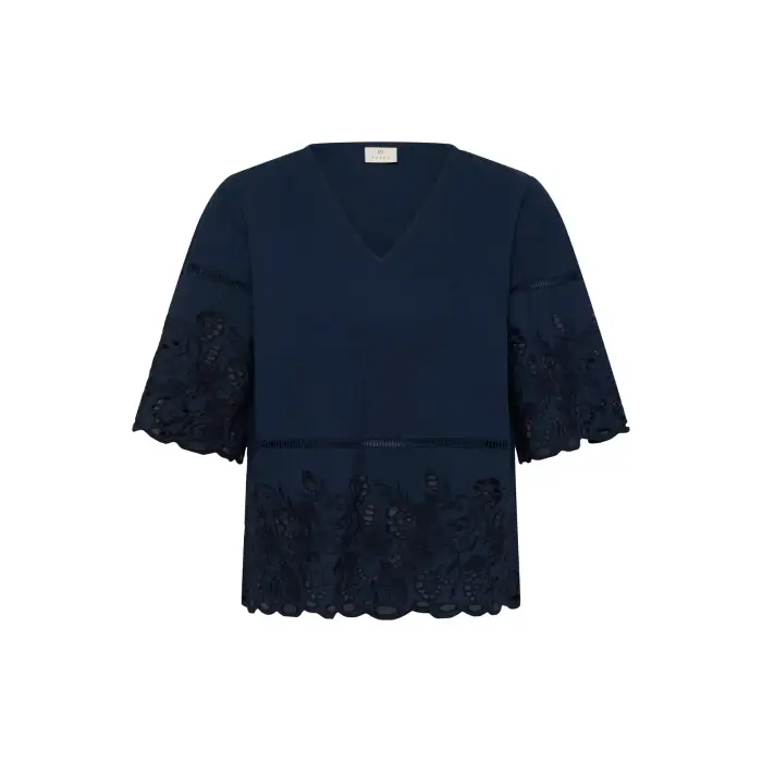 Kaffe Camicetta da donna Gertrud Bleu