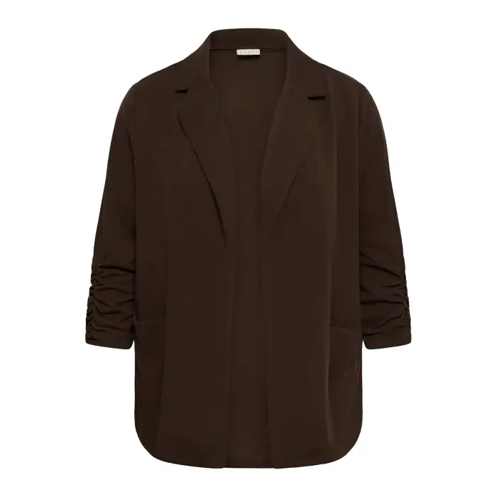KAFFE Curve Blazer da donna Pheolo 3/4 Marron
