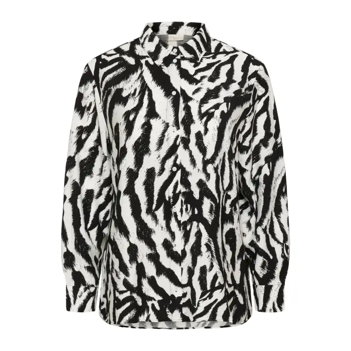 KAFFE Curve Blusa da donna KCHaila Noir