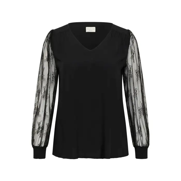 KAFFE Curve Camicetta da donna Freya Noir