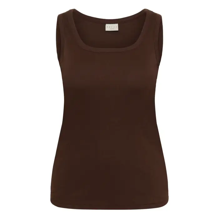 KAFFE Curve Canottiera da donna Carina Marron