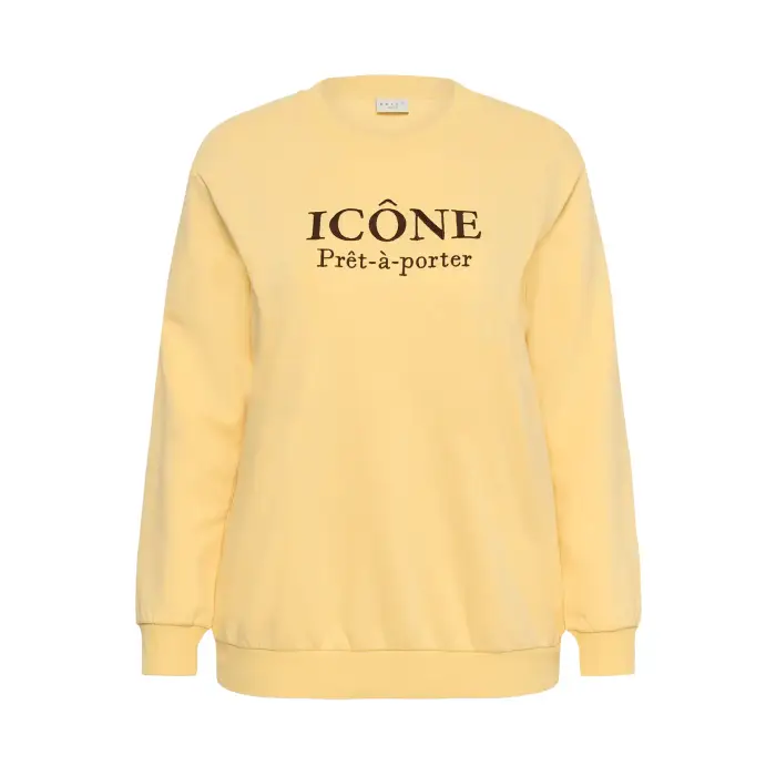 KAFFE Curve Felpa da donna Roselda Jaune