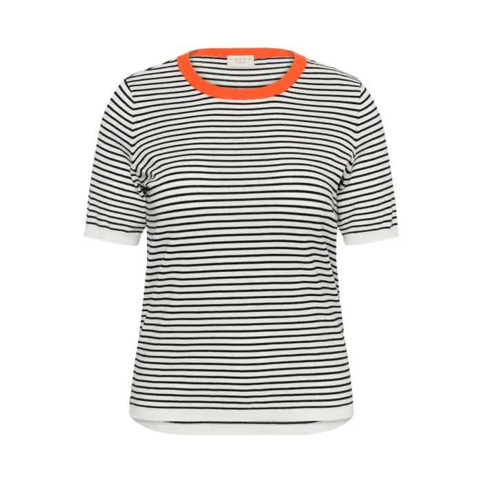 KAFFE Curve Maglione a maniche corte da donna Lizzy Blanc