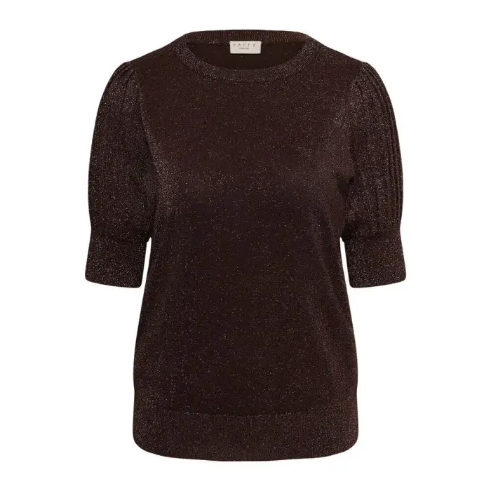 KAFFE Curve Maglione da donna Regitta Pleat Marron