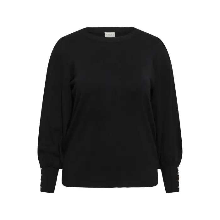KAFFE Curve Maglione girocollo da donna Lizzy Noir