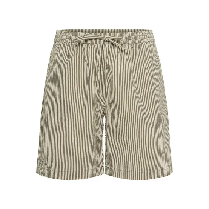 KAFFE Curve Shorts Nana Striped Beige