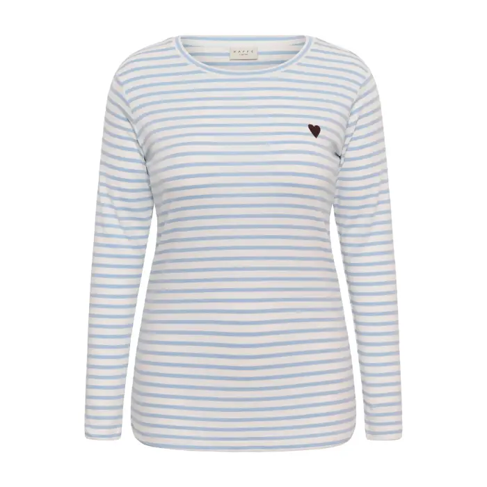 KAFFE Curve T-shirt da donna Clia Blanc
