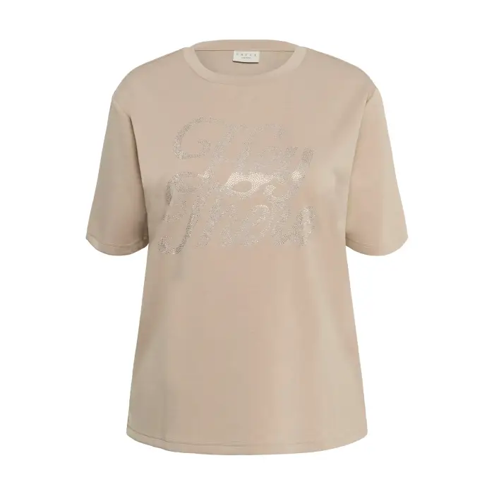 KAFFE Curve T-shirt da donna Harmona Gris