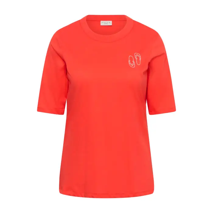 KAFFE Curve T-shirt da donna KCAlana Rouge