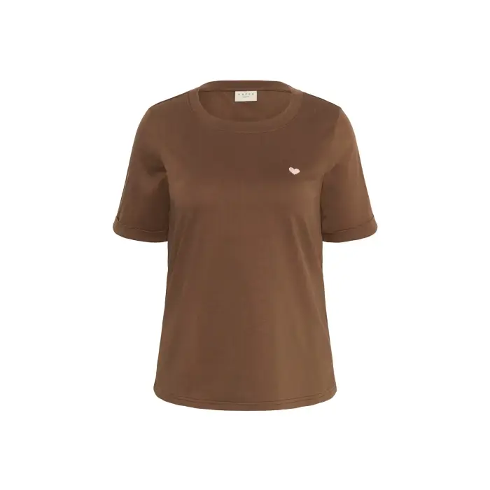 KAFFE Curve T-shirt da donna KCArt Marron