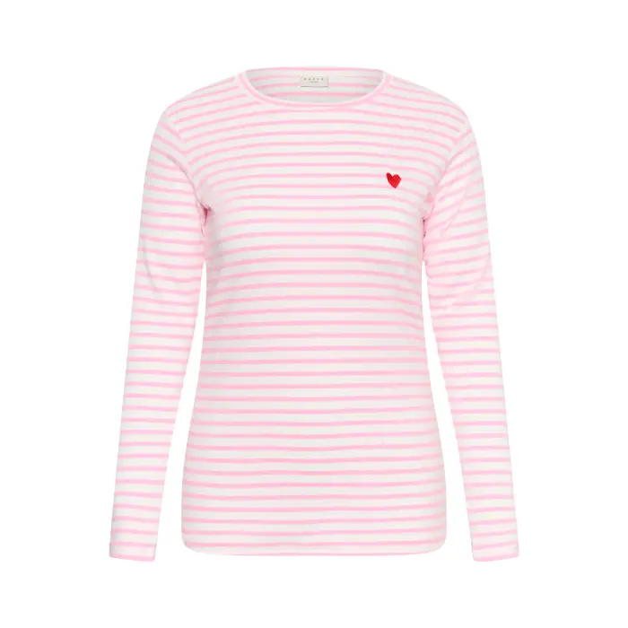 KAFFE Curve T-shirt da donna Lia Blanc