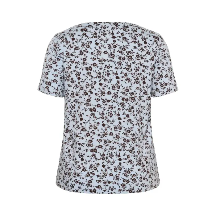 KAFFE Curve T-shirt da donna Mella Bleu