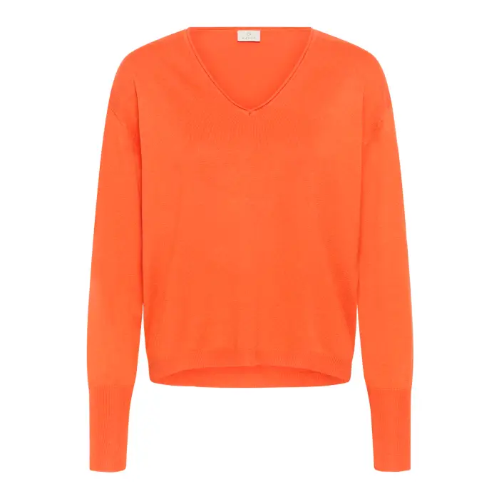 Kaffe Maglione da donna Lizza Mai Orange
