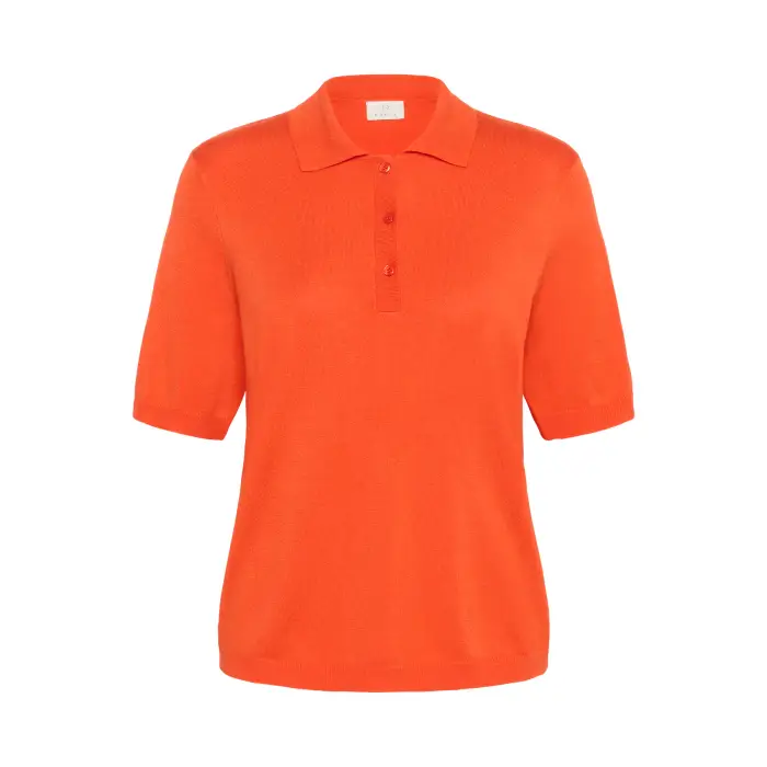 Polo da donna KAFFE Lizza Basic Rouge