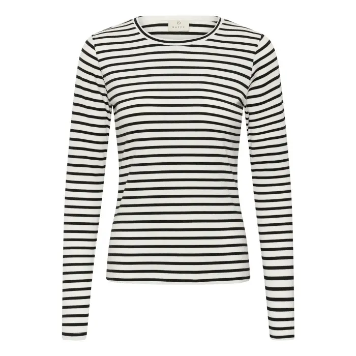 Kaffe T-shirt da donna a righe Liddy Blanc