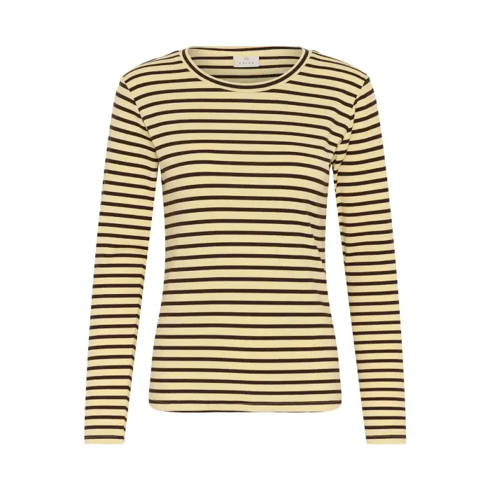 Kaffe T-shirt da donna a righe Liddy Marron