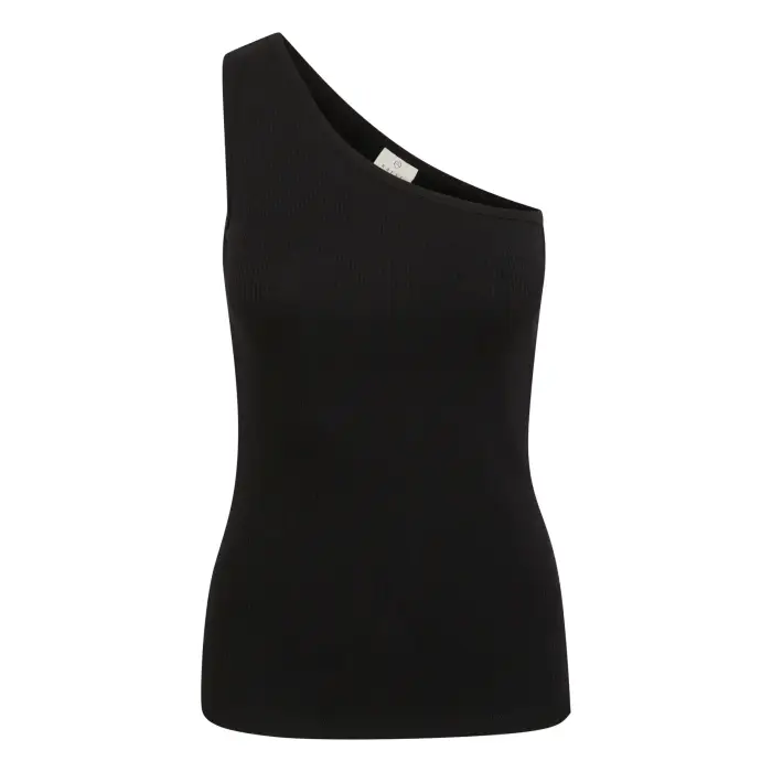 Top a spalla unica donna KAFFE Pia Noir