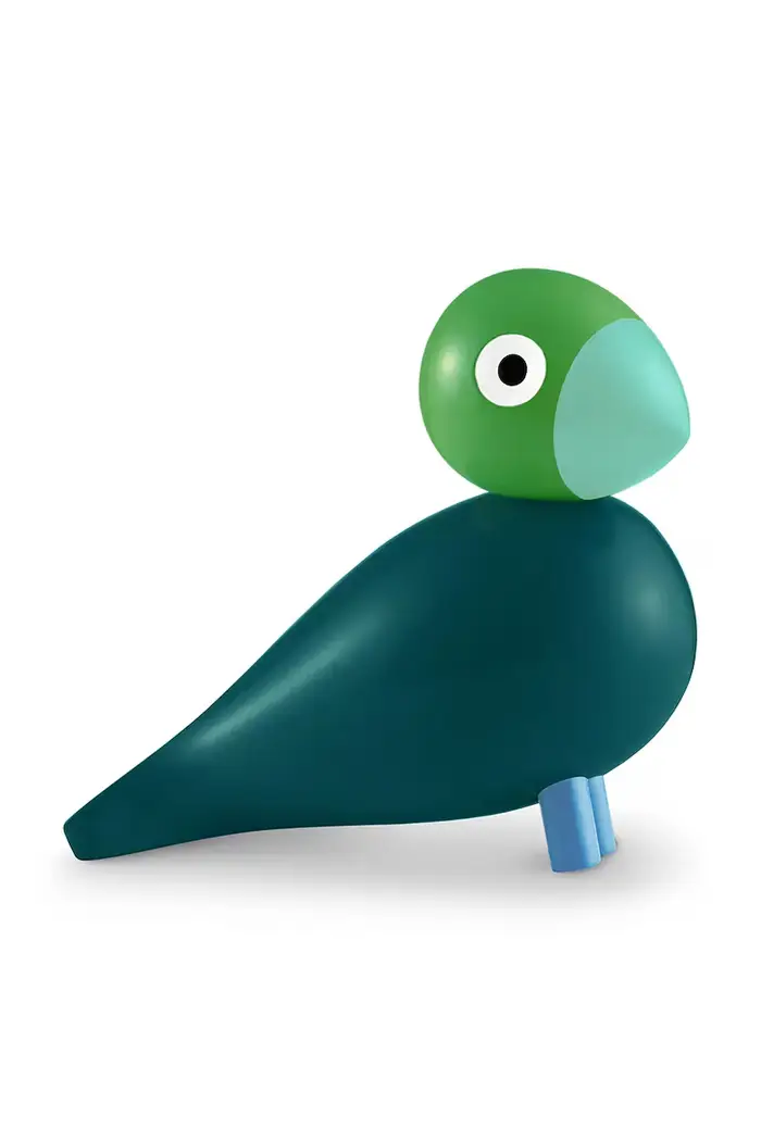 figurina decorativa in legno di faggio 12,5 cm Verde