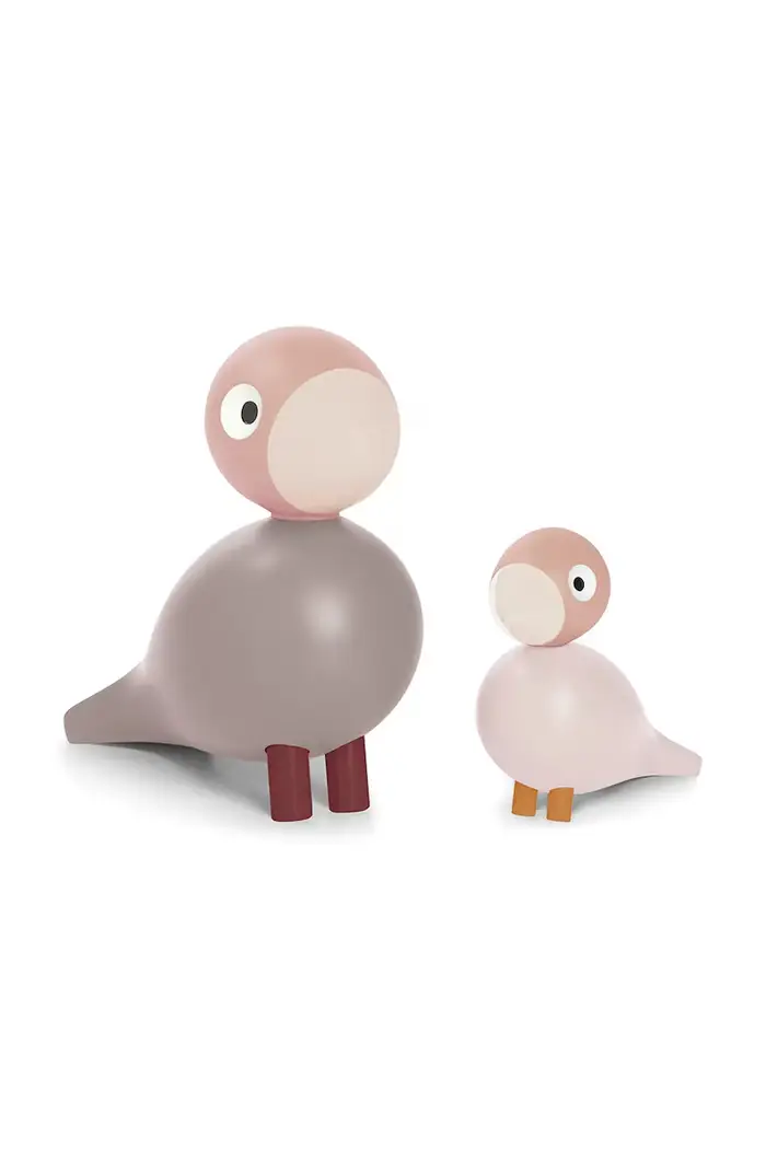 set di figurine decorative in legno 11 cm Rosa