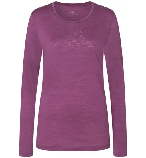 Kaikkialla Kunes S W - maglia manica lunga - donna Purple