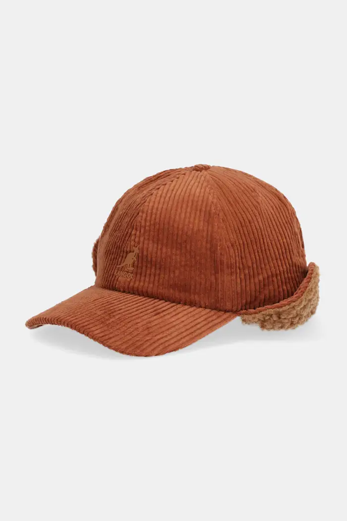 Kangol berretto da baseball EARFLAP Marrone