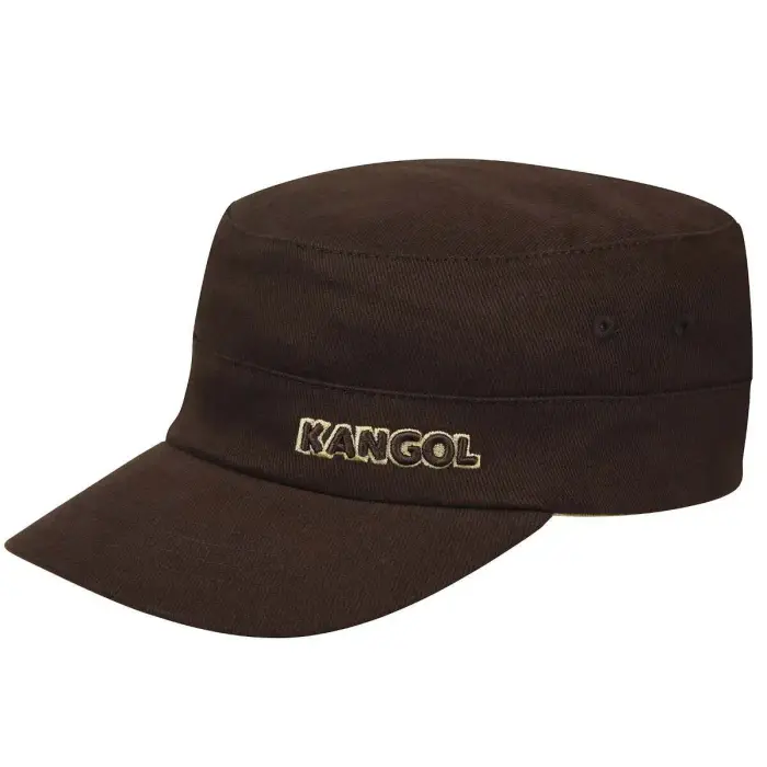 Kangol Berretto cotone Twill Army Marron